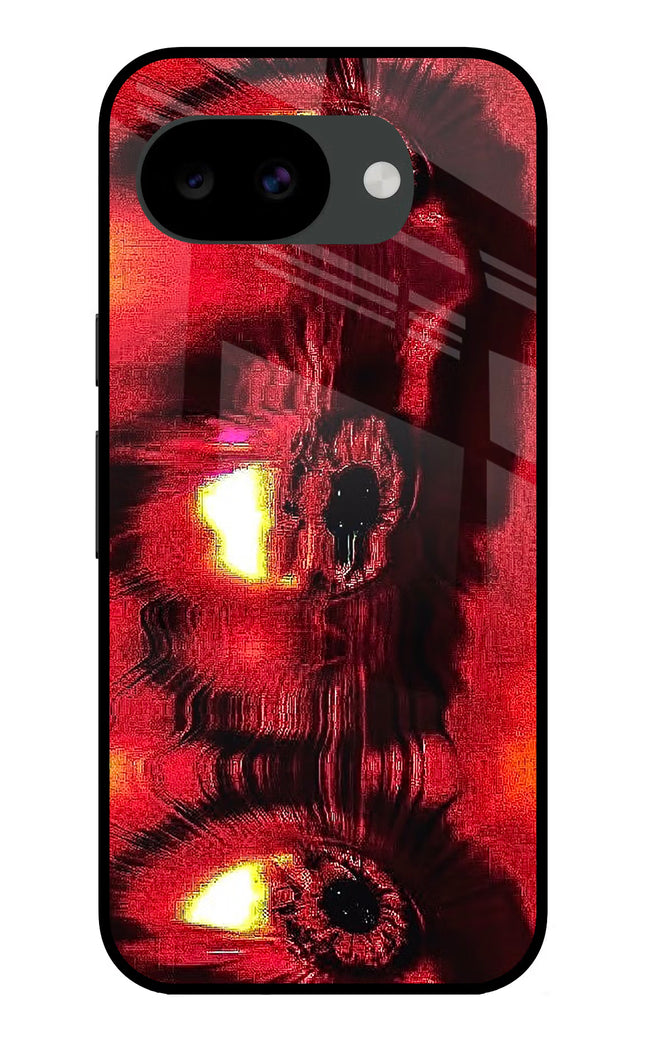 Fire Eye Google Pixel 10a Glass Case Back Cover by Casekaro