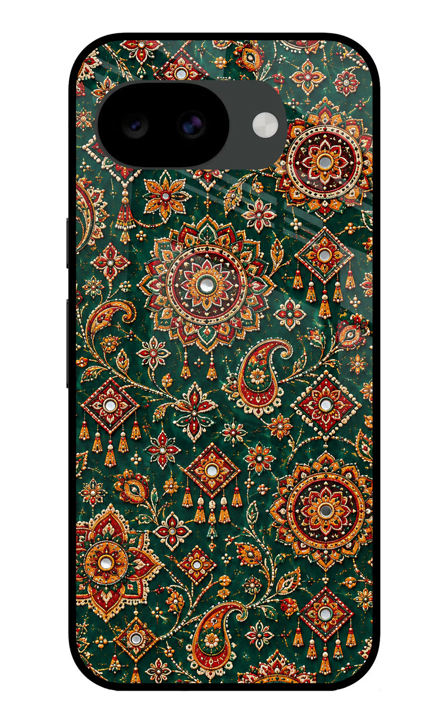 Green Pataka Google Pixel 10a Back Cover, Glass case