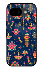 Festive Pop Google Pixel 10a Glass Case Back Cover by Casekaro
