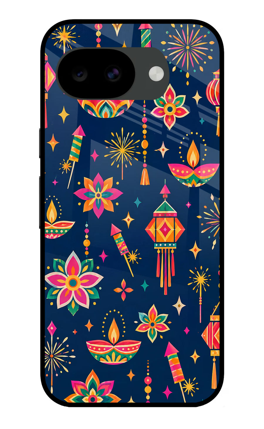 Festive Pop Google Pixel 10a Back Cover, Glass case
