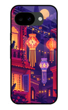 Lantern Lane Google Pixel 10a Glass Case Back Cover by Casekaro