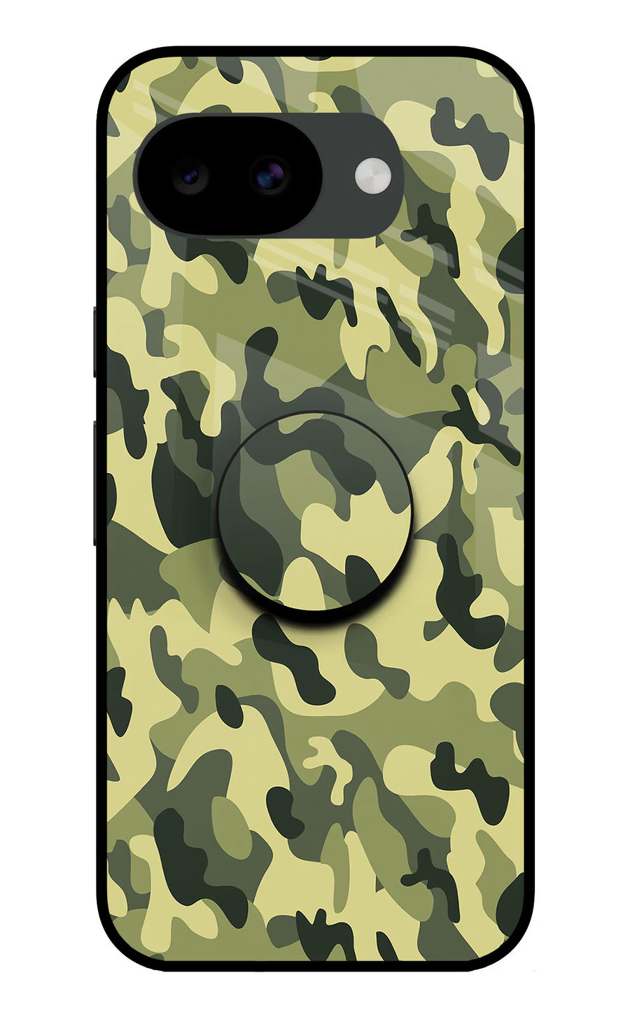 Camouflage Google Pixel 10a Pop Case, Glass case