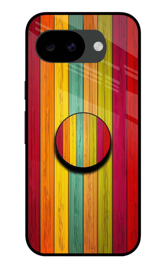 Multicolor Wooden Google Pixel 10a Pop Case by Casekaro