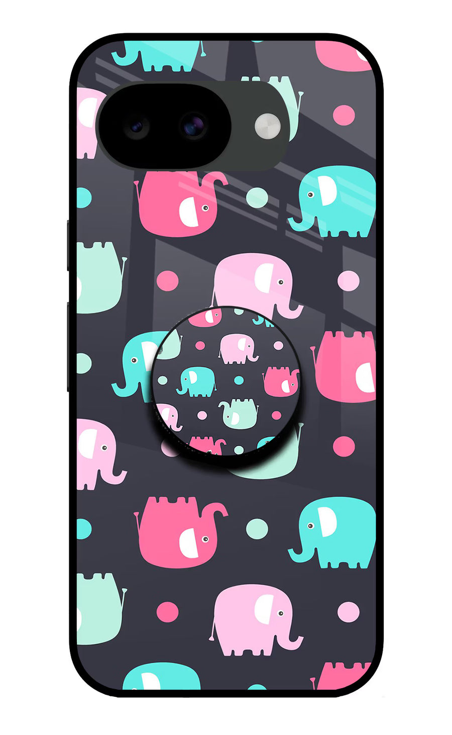 Baby Elephants Google Pixel 10a Pop Case, Glass case