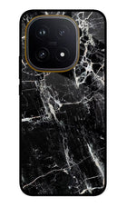 Black Marble Texture iQOO 15 5G Glass Case