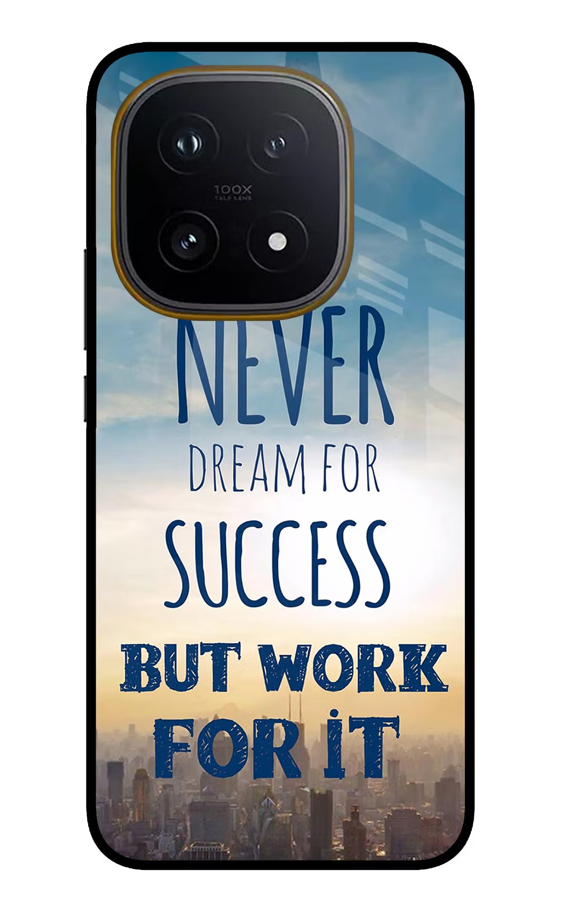 Never Dream For Success But Work For It iQOO 15 5G Glass Case Back Cover by Casekaro