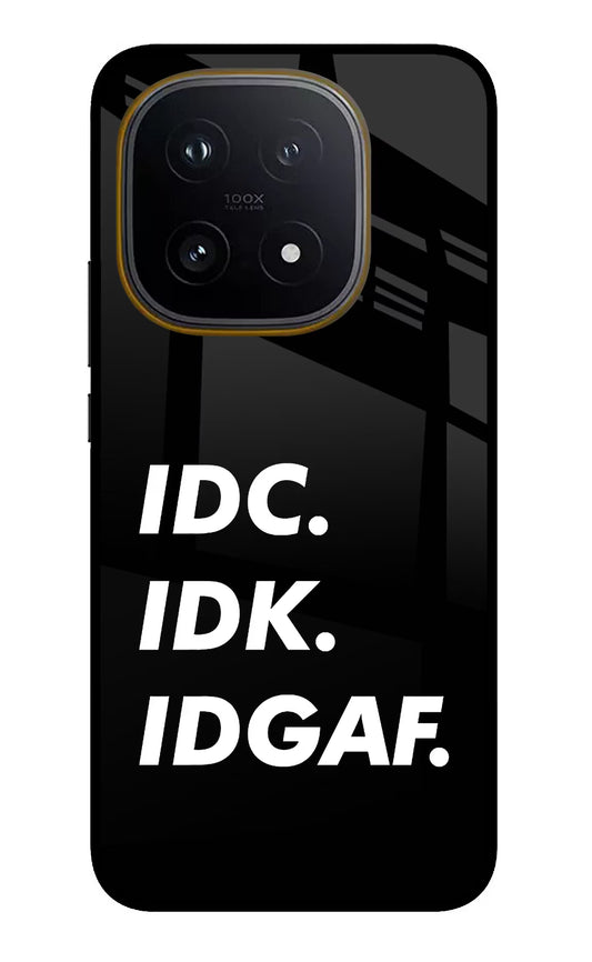 Idc Idk Idgaf iQOO 15 5G Glass Case