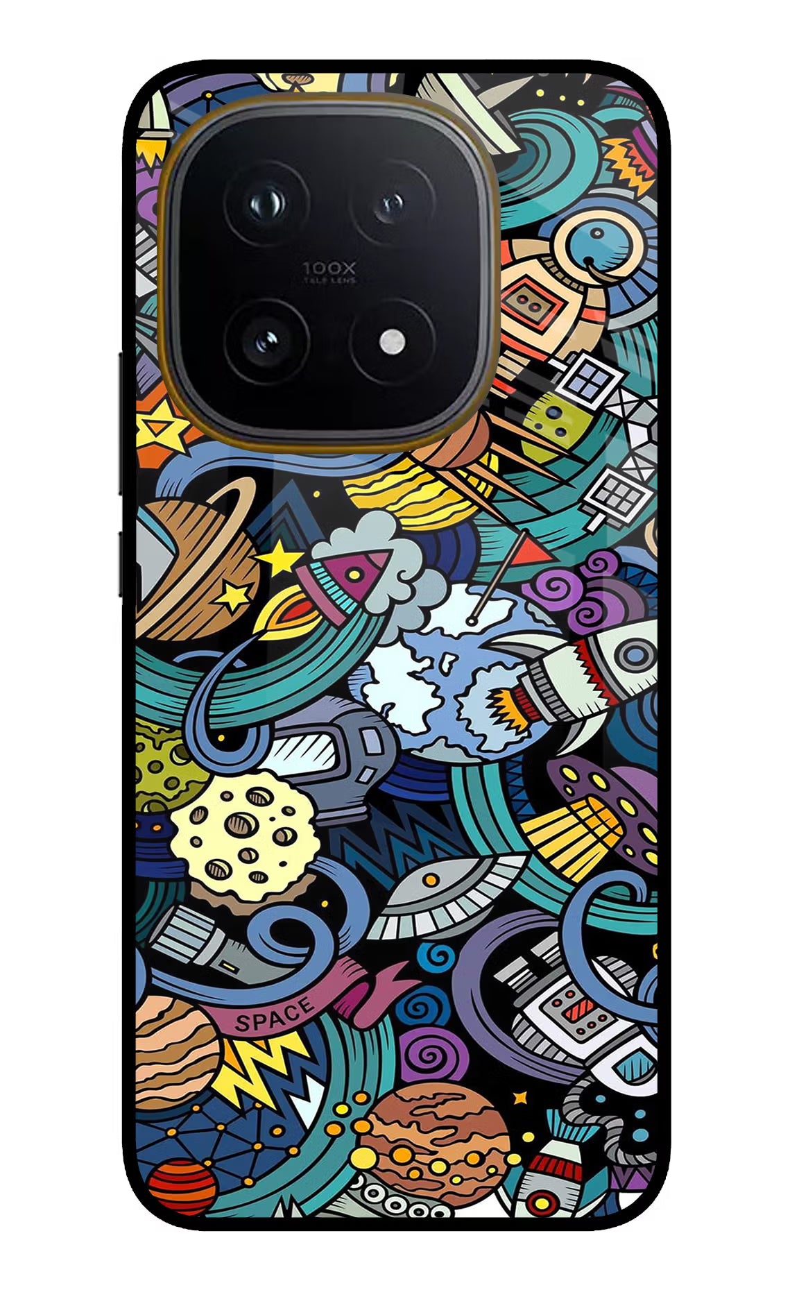 Space Abstract iQOO 15 5G Glass Case Back Cover by Casekaro