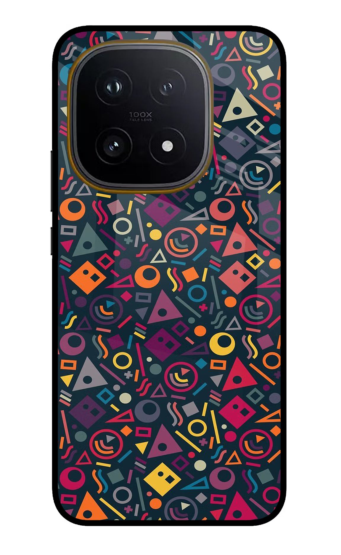 Geometric Abstract iQOO 15 5G Glass Case Back Cover by Casekaro