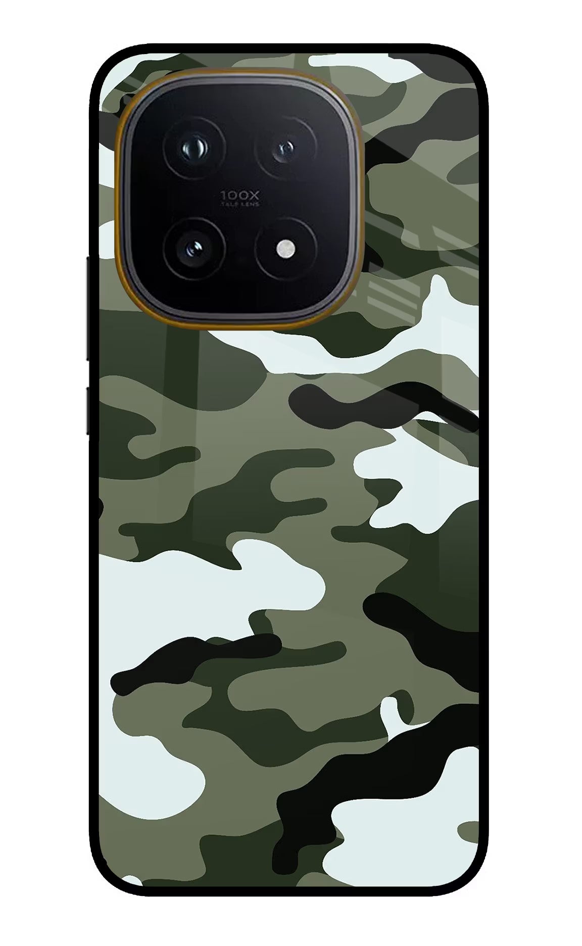 Camouflage iQOO 15 5G Glass Case Back Cover by Casekaro