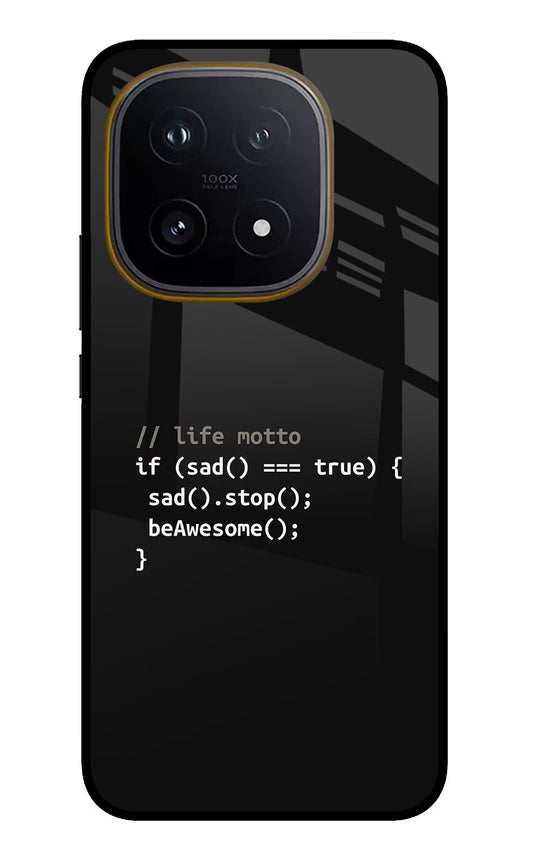 Life Motto Code iQOO 15 5G Glass Case