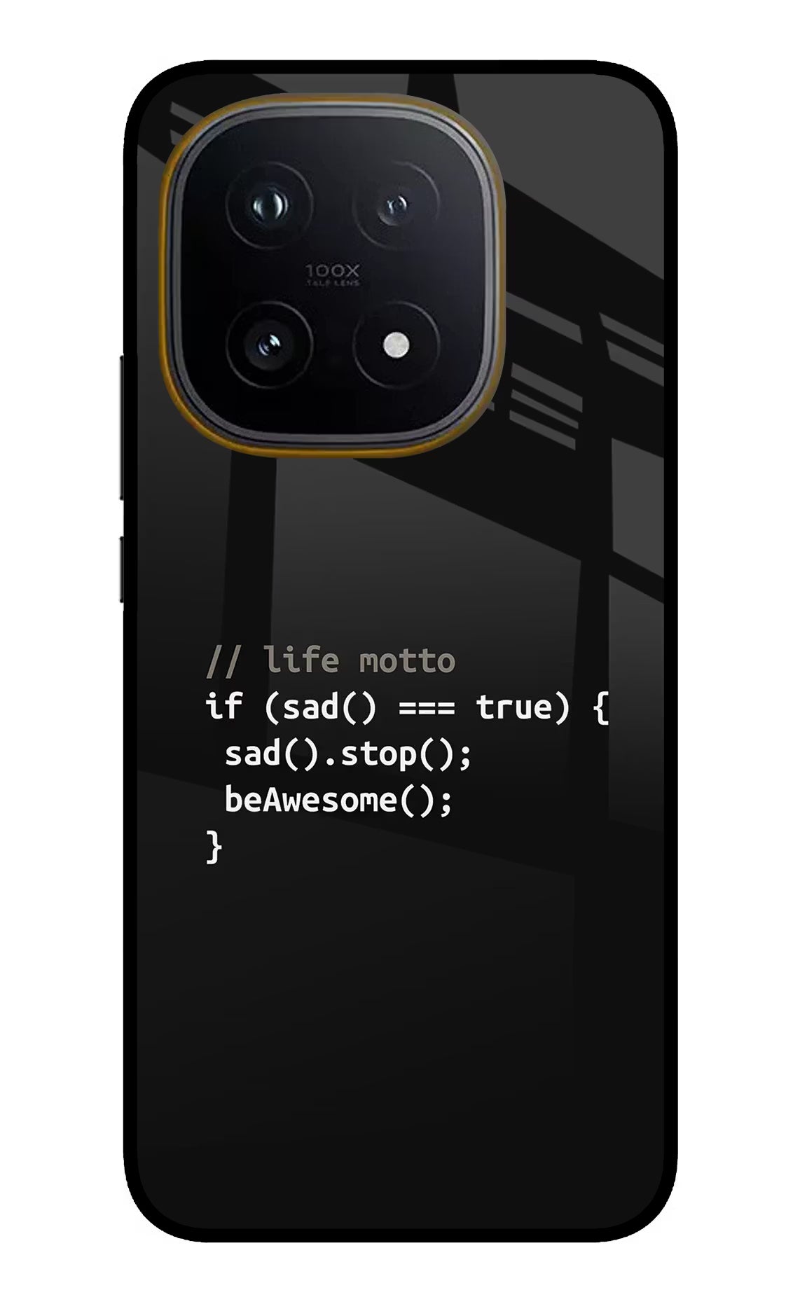 Life Motto Code iQOO 15 5G Glass Case Back Cover by Casekaro