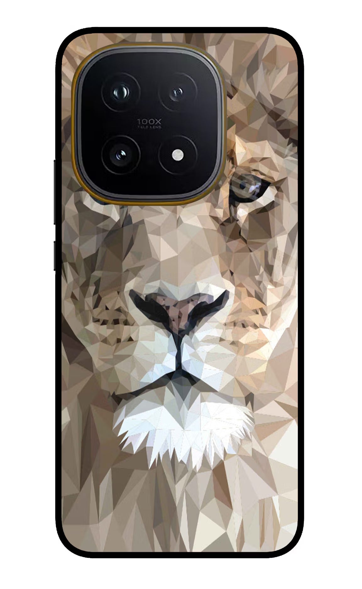 Lion Art iQOO 15 5G Glass Case Back Cover by Casekaro