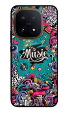 Music Graffiti iQOO 15 5G Glass Case