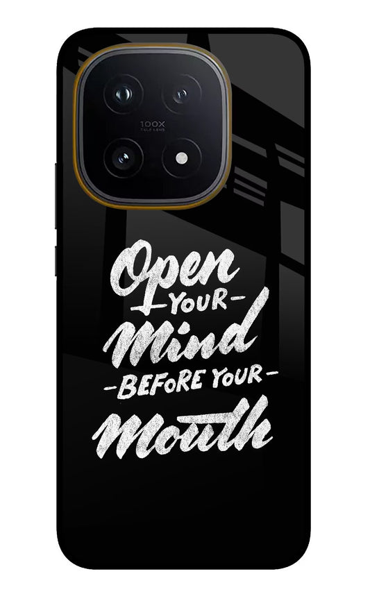 Open Your Mind Before Your Mouth iQOO 15 5G Glass Case