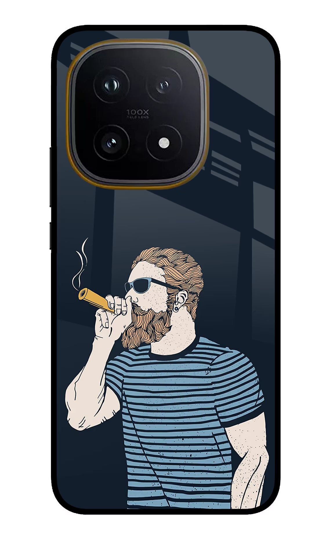 Smoking iQOO 15 5G Glass Case Back Cover by Casekaro