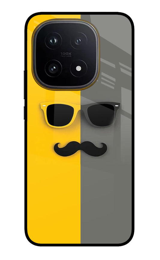Sunglasses with Mustache iQOO 15 5G Glass Case