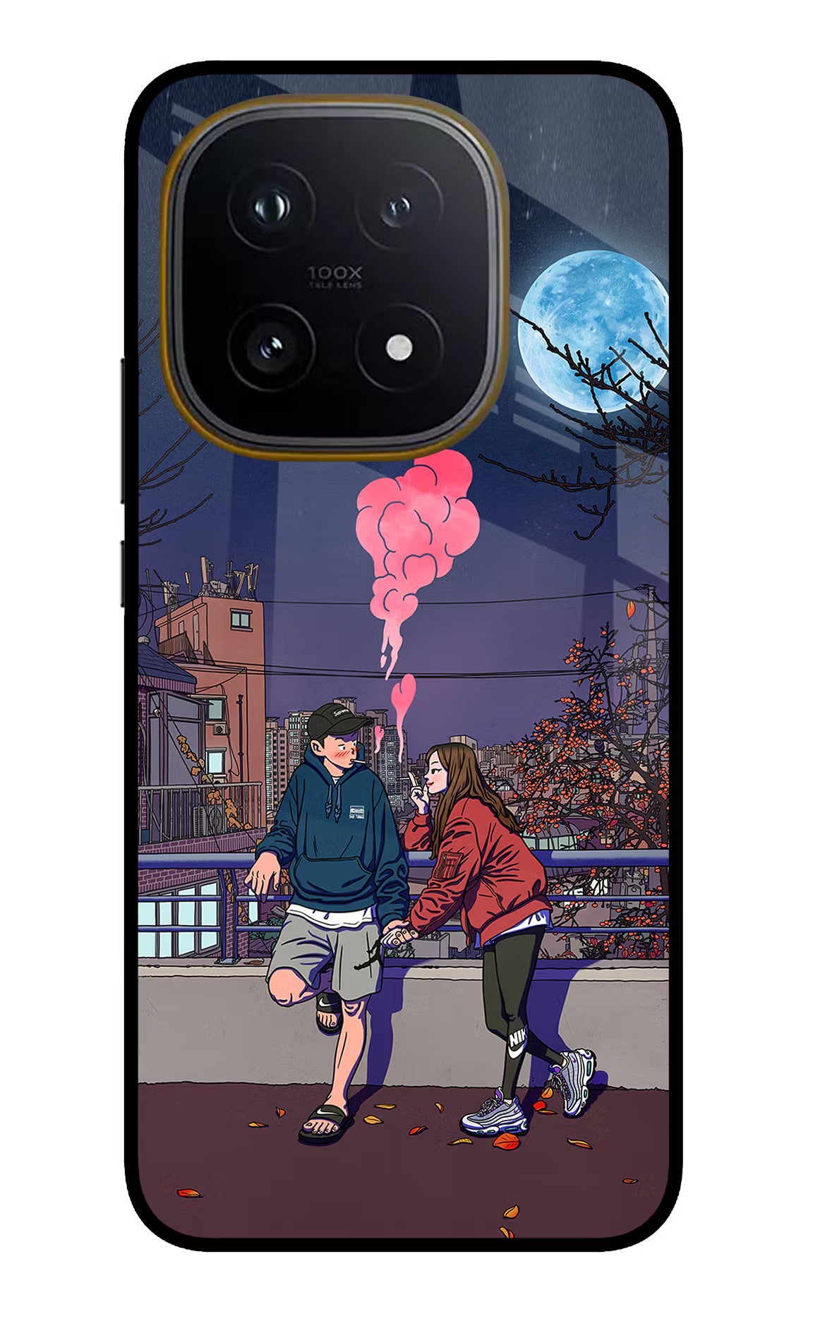 Chilling Couple iQOO 15 5G Glass Case Back Cover by Casekaro