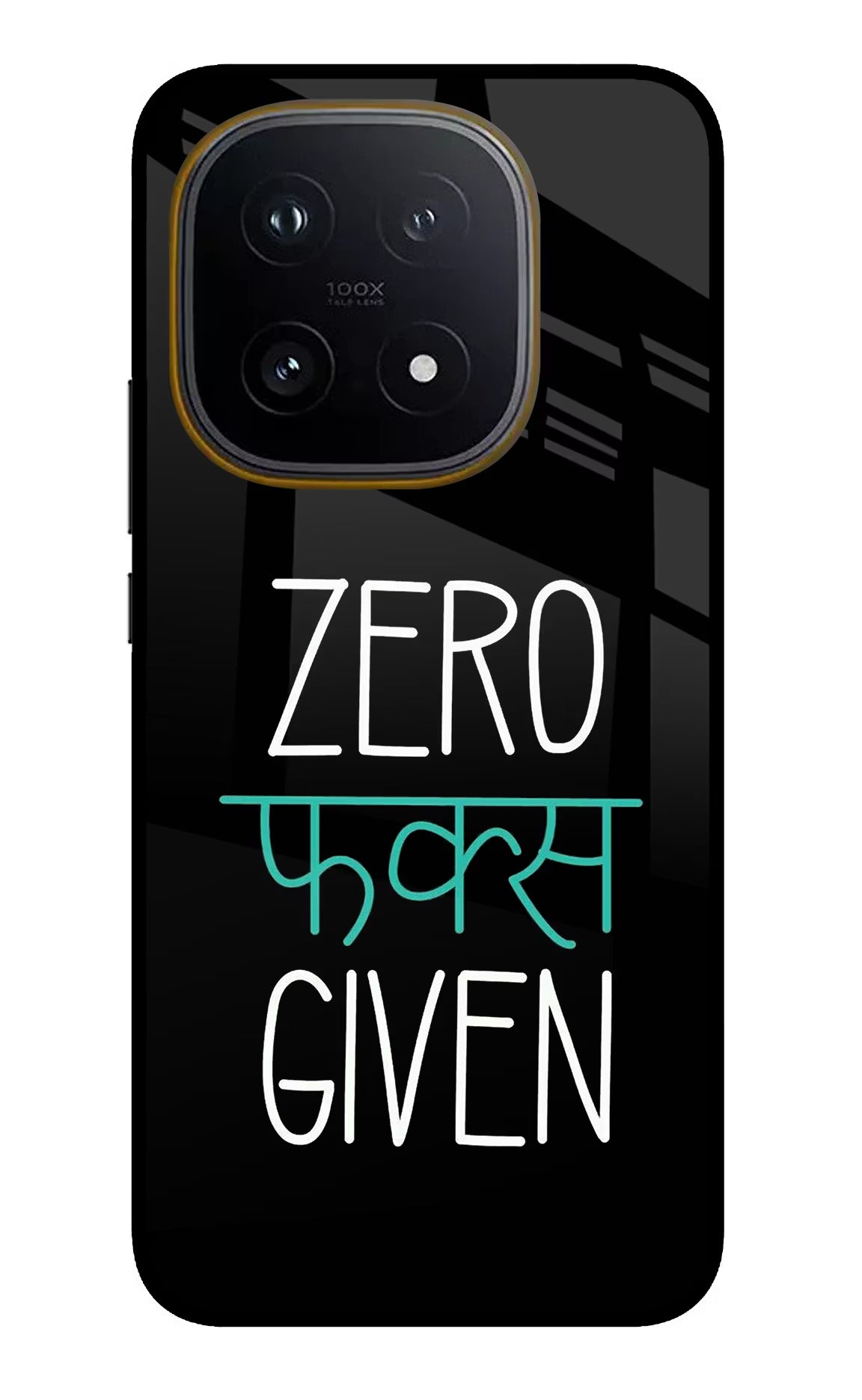 Zero Fucks Given iQOO 15 5G Glass Case Back Cover by Casekaro