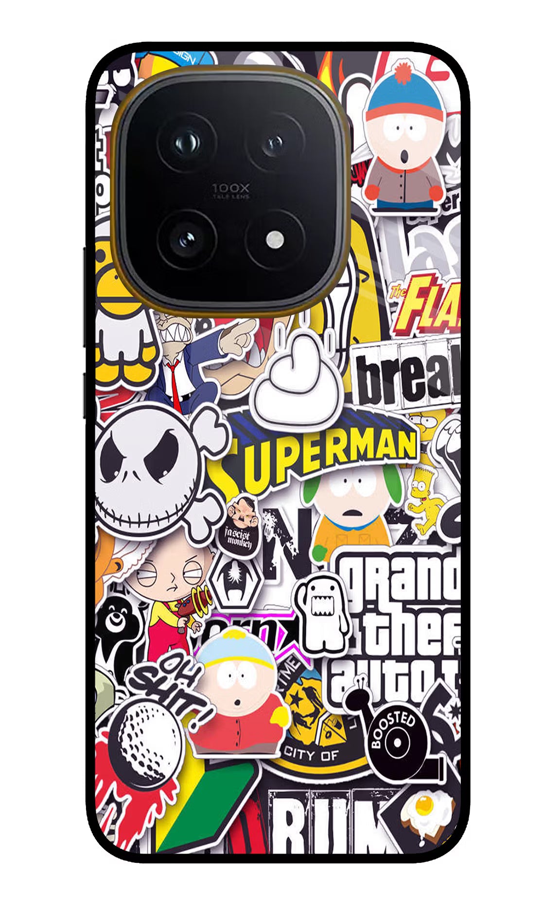 Sticker Bomb iQOO 15 5G Glass Case