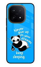 Keep Sleeping iQOO 15 5G Glass Case Back Cover by Casekaro