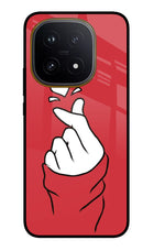 Korean Love Sign iQOO 15 5G Glass Case Back Cover by Casekaro