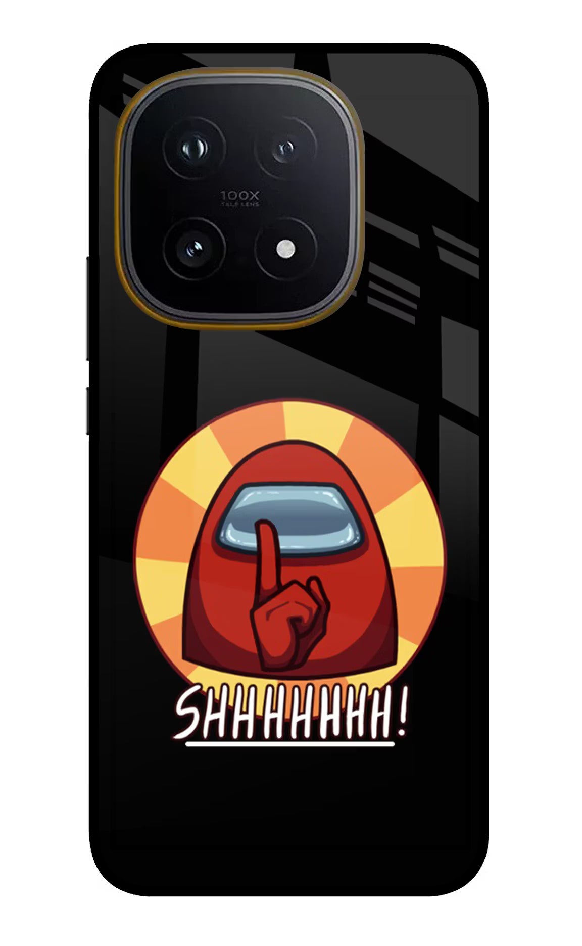 Among Us Shhh! iQOO 15 5G Glass Case Back Cover by Casekaro