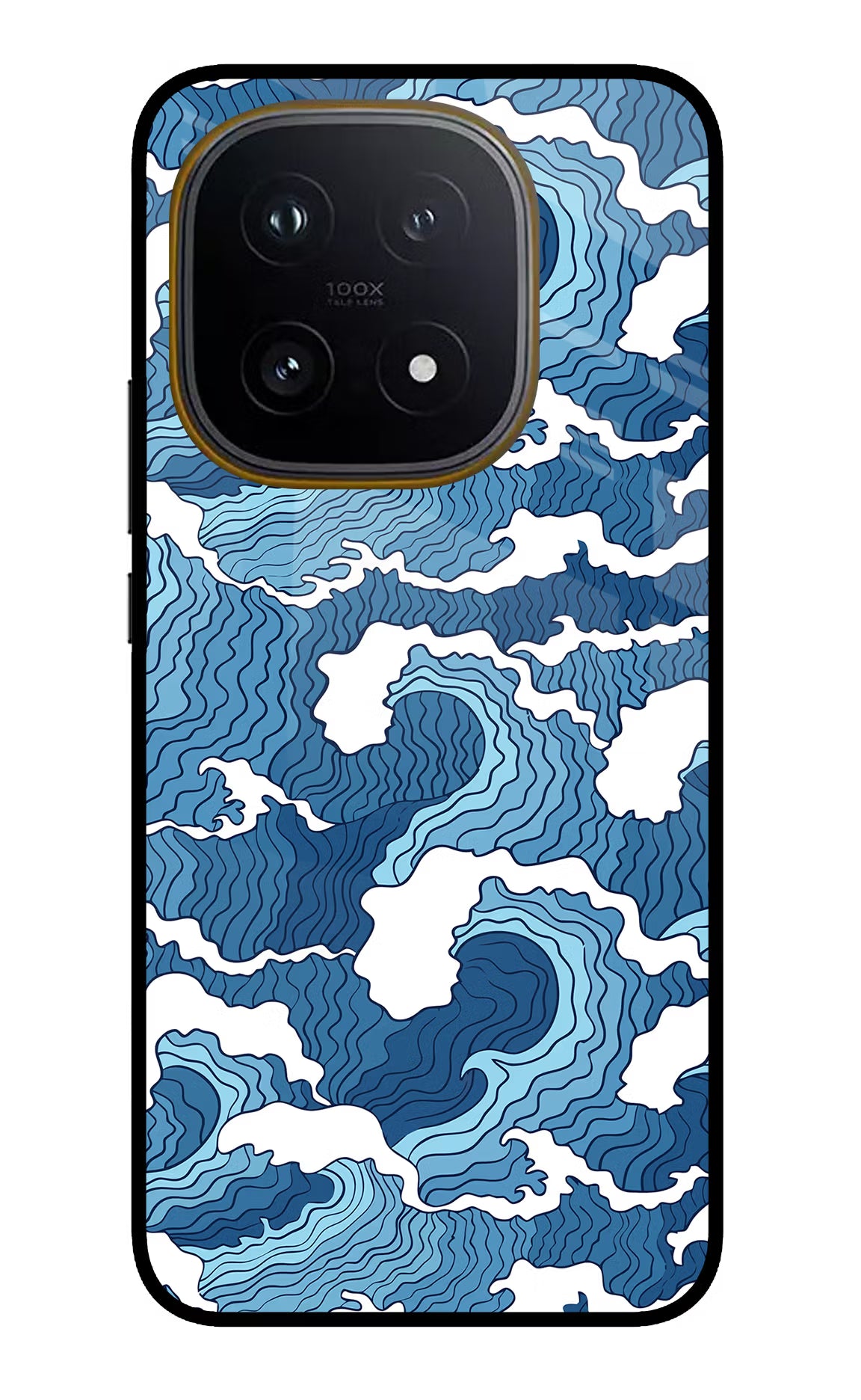 Blue Waves iQOO 15 5G Glass Case