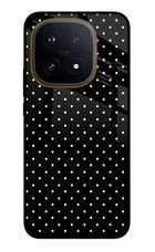 White Dots iQOO 15 5G Glass Case Back Cover by Casekaro