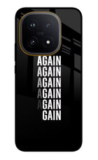 Again Again Gain iQOO 15 5G Glass Case Back Cover by Casekaro