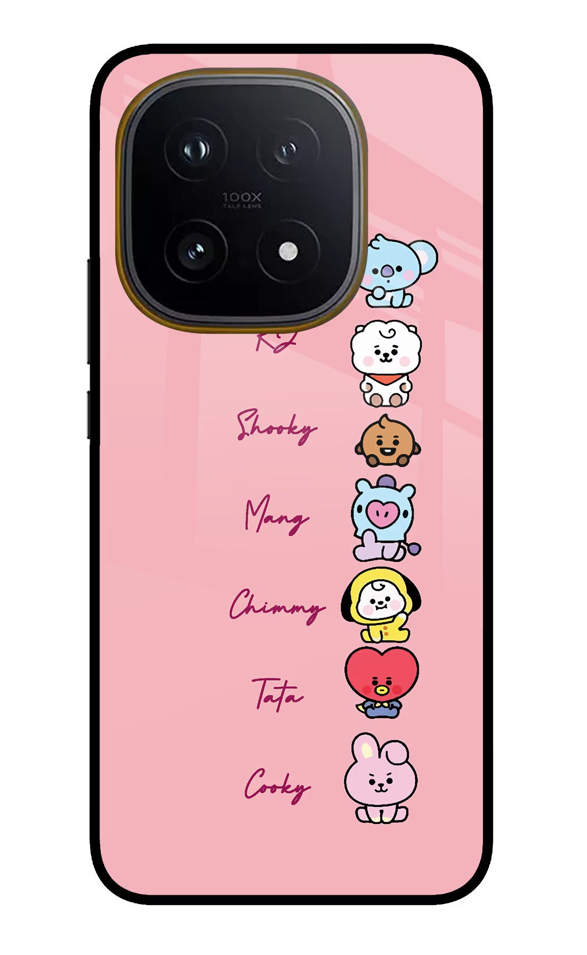 BTS names iQOO 15 5G Glass Case Back Cover by Casekaro