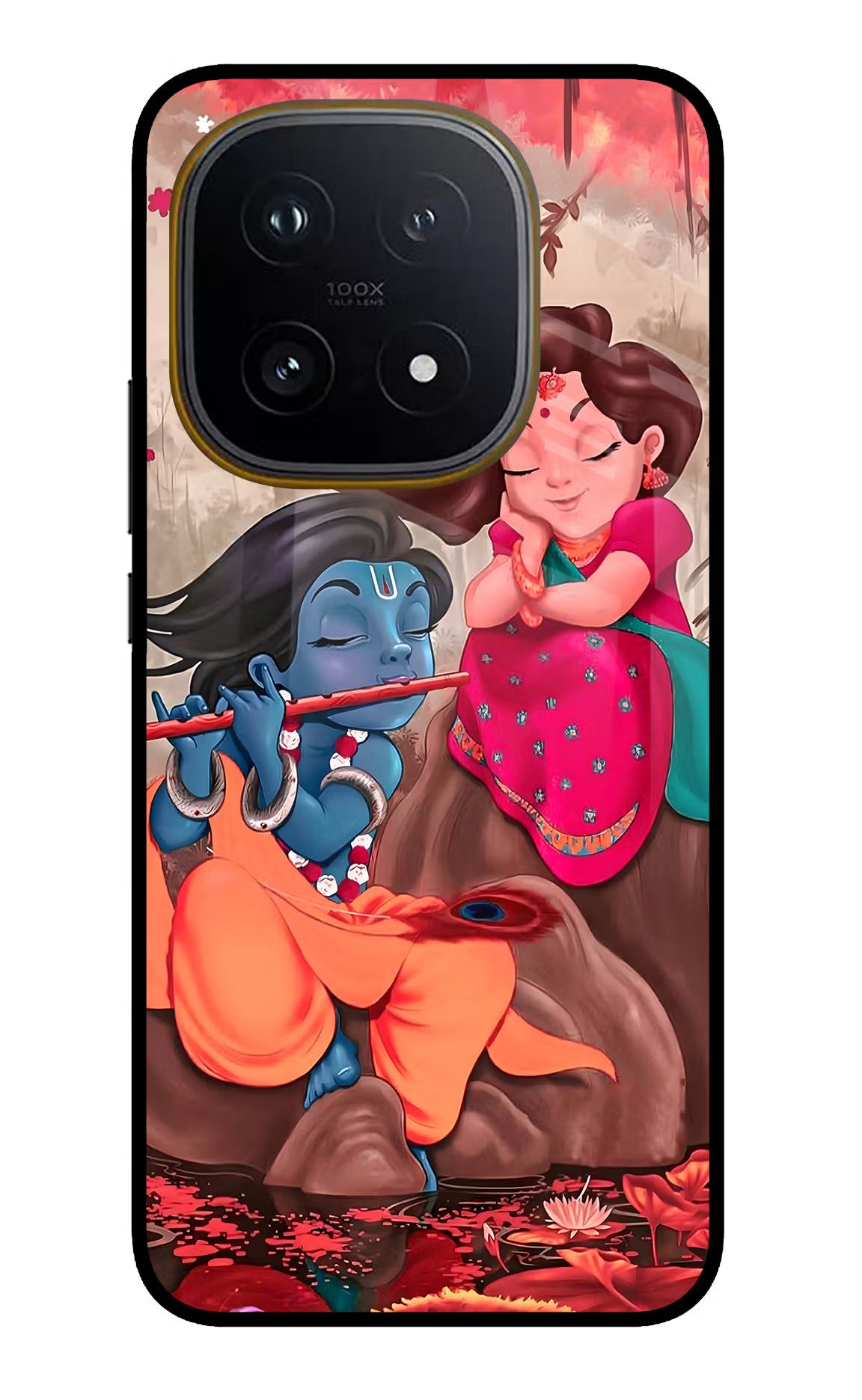 Radhe Krishna iQOO 15 5G Glass Case Back Cover by Casekaro