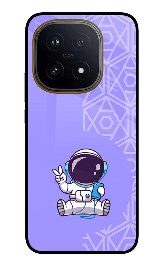 Cute Astronaut Chilling iQOO 15 5G Glass Case