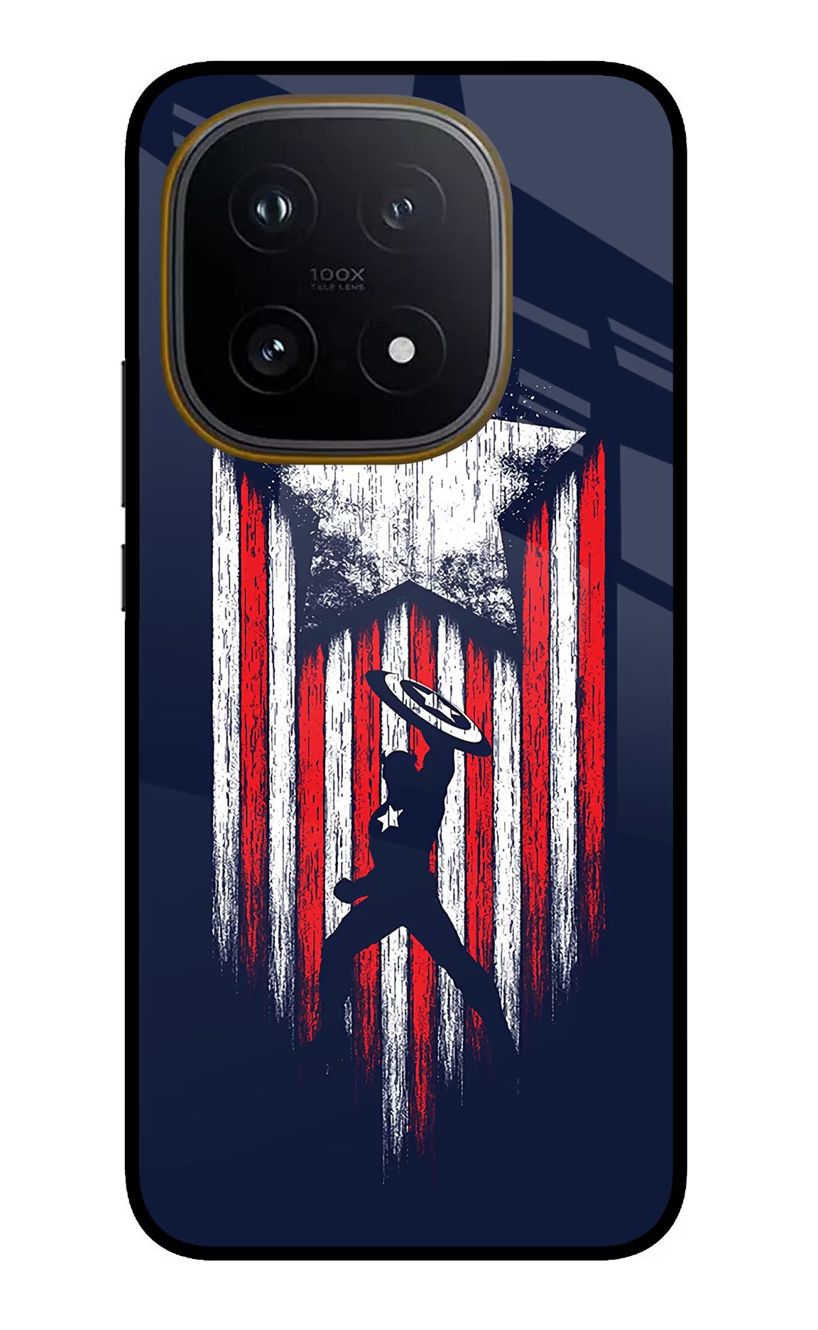 Captain America Marvel Art iQOO 15 5G Glass Case