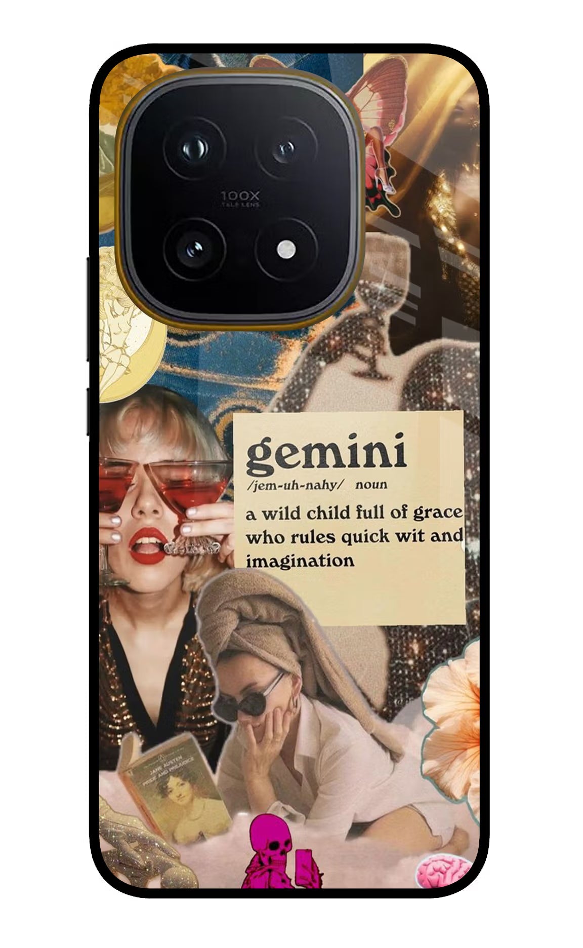 Gemini Zodiac iQOO 15 5G Glass Case Back Cover by Casekaro