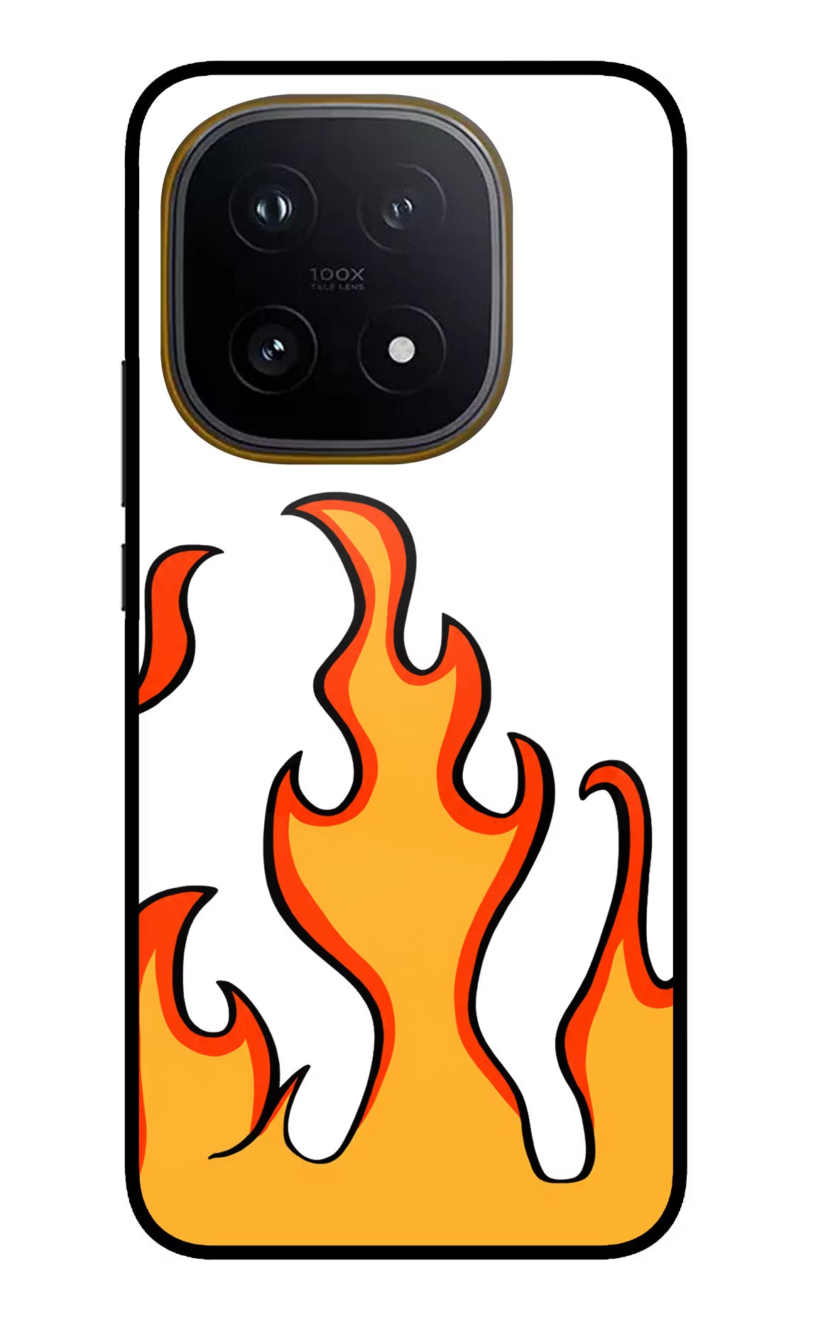 Fired Up – White iQOO 15 5G Glass Case