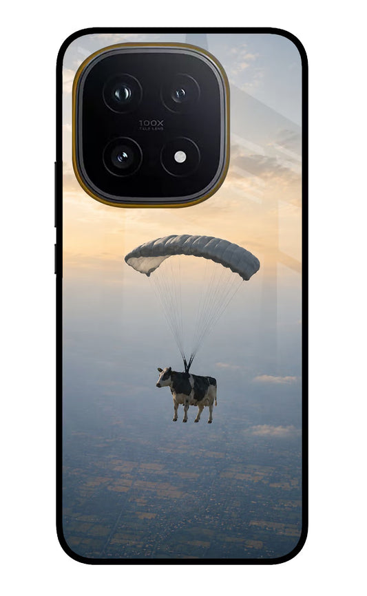 Skydiving Cow iQOO 15 5G Glass Case