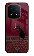 Midnight Cat iQOO 15 5G Glass Case