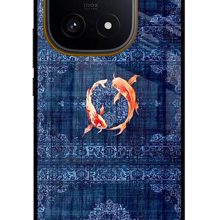 Koi Blue iQOO 15 5G Glass Case