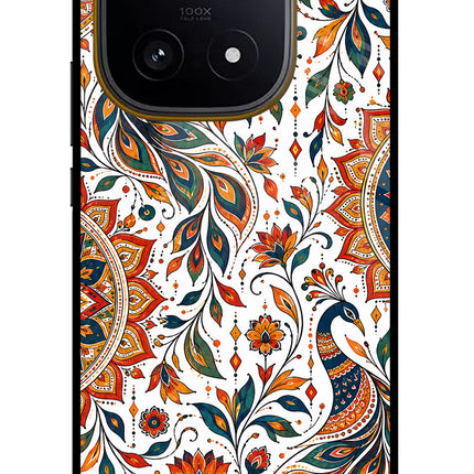 White Mayura iQOO 15 5G Glass Case