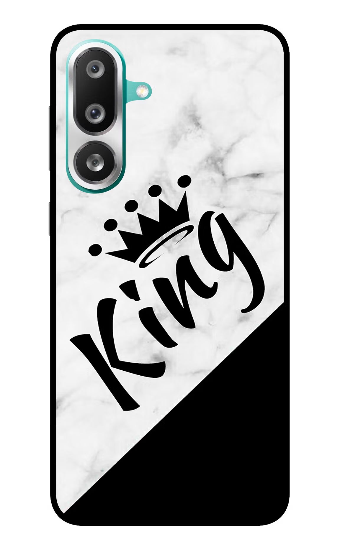 King Samsung F56 Glass Case Back Cover by Casekaro