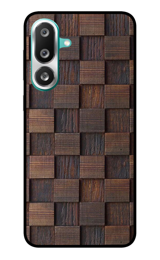 Wooden Cube Design Samsung F56 Glass Case