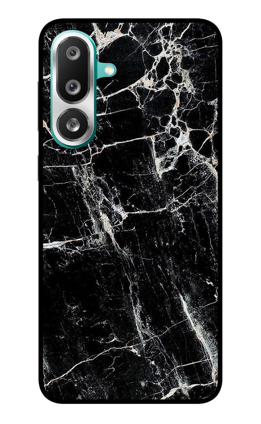Black Marble Texture Samsung F56 Glass Case