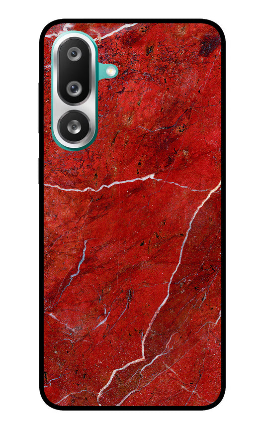 Red Marble Design Samsung F56 Glass Case