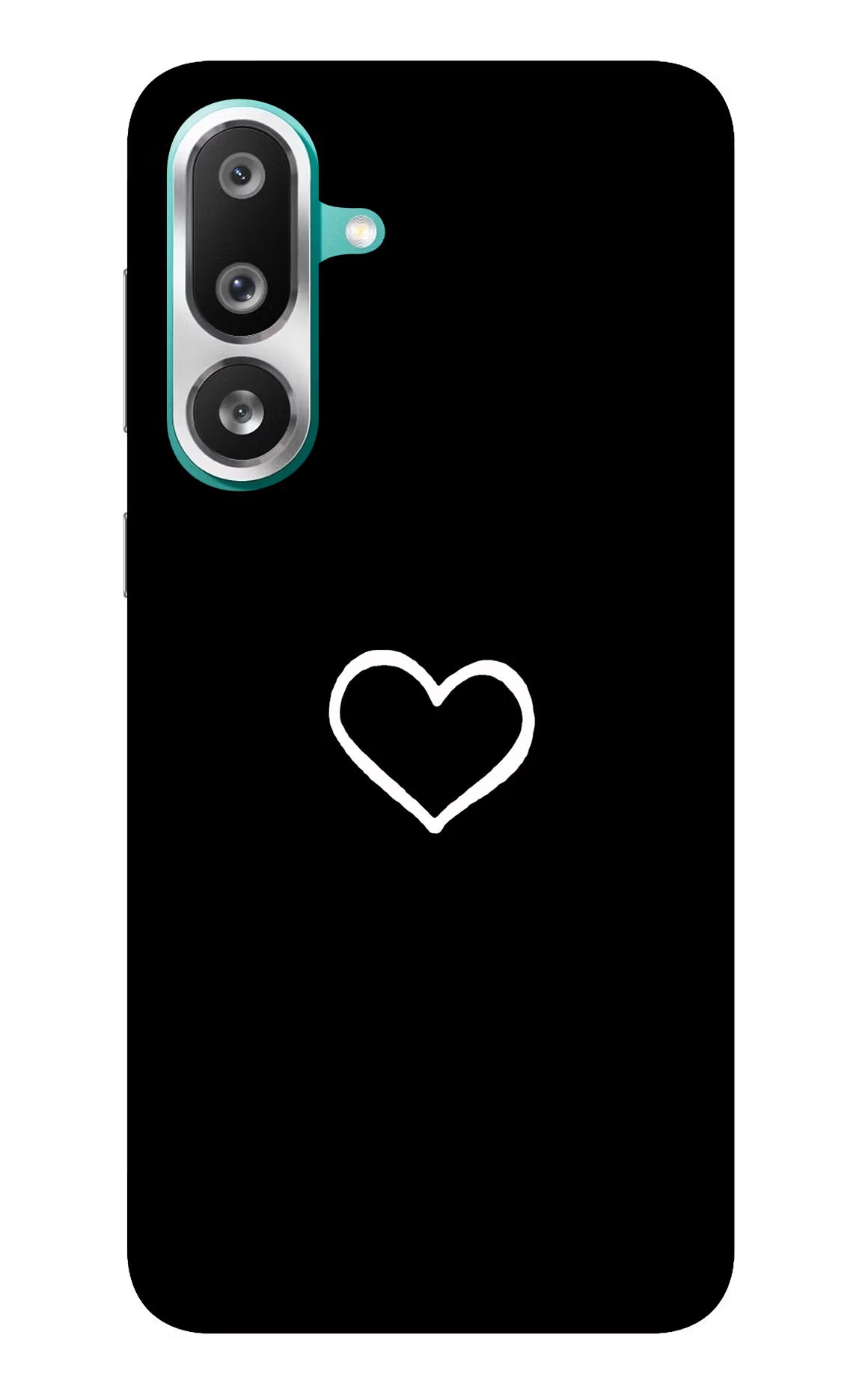 Heart Samsung F56 Glass Case Back Cover by Casekaro
