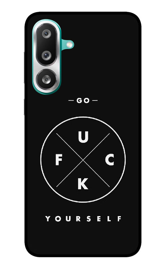 Go Fuck Yourself Samsung F56 Glass Case