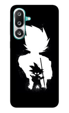 Goku Shadow Samsung F56 Glass Case Back Cover by Casekaro