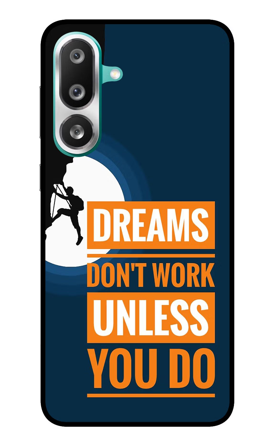 Dreams Don’T Work Unless You Do Samsung F56 Glass Case Back Cover by Casekaro