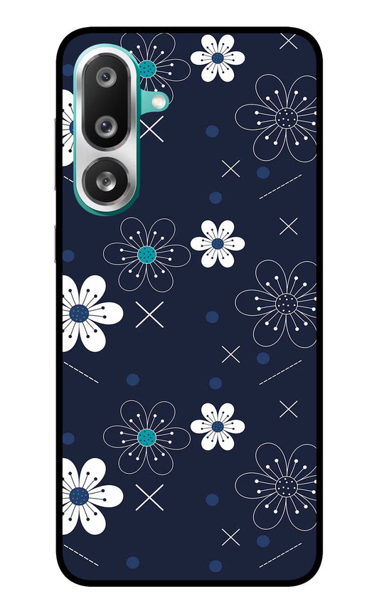 Flowers Samsung F56 Glass Case