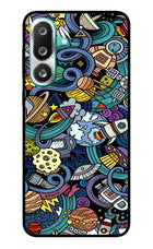 Space Abstract Samsung F56 Glass Case